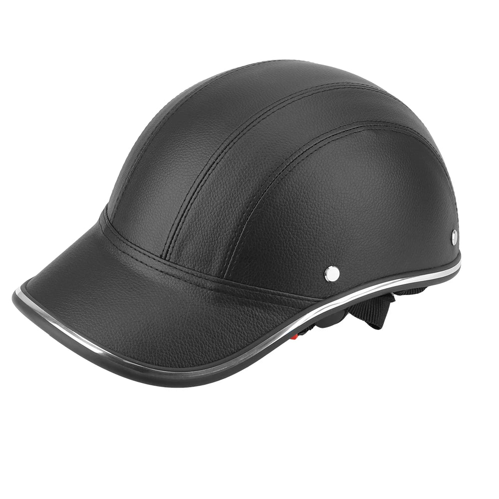 For Cafe Racer Chopper Scooter Half Face Vintage Summer Cap Safety Hard Hat Motorcycle Half Helmet Baseball Cap Style
