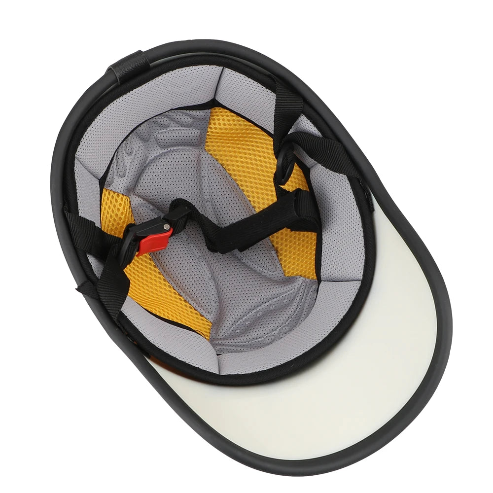 For Cafe Racer Chopper Scooter Half Face Vintage Summer Cap Safety Hard Hat Motorcycle Half Helmet Baseball Cap Style