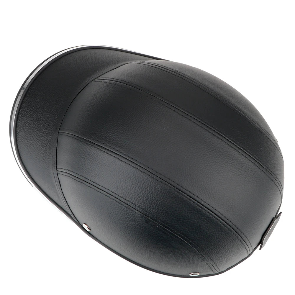 For Cafe Racer Chopper Scooter Half Face Vintage Summer Cap Safety Hard Hat Motorcycle Half Helmet Baseball Cap Style