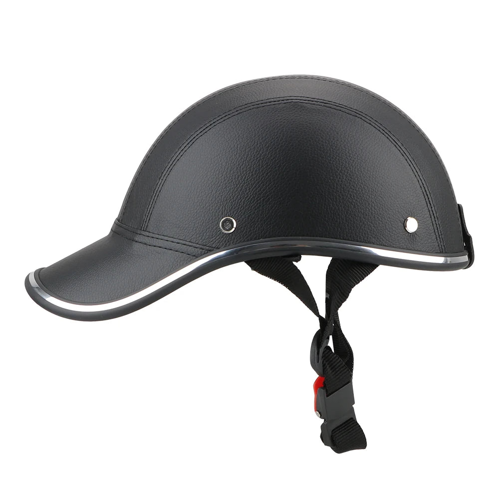 For Cafe Racer Chopper Scooter Half Face Vintage Summer Cap Safety Hard Hat Motorcycle Half Helmet Baseball Cap Style