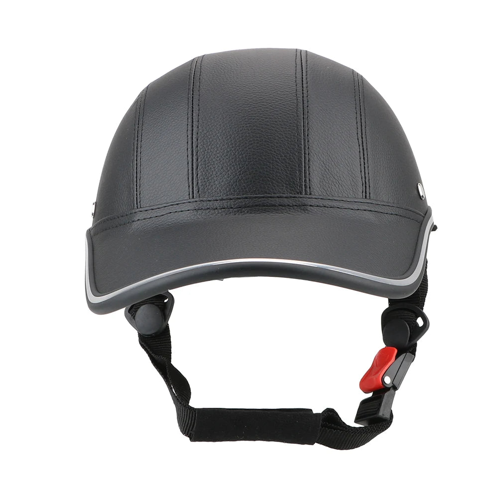For Cafe Racer Chopper Scooter Half Face Vintage Summer Cap Safety Hard Hat Motorcycle Half Helmet Baseball Cap Style