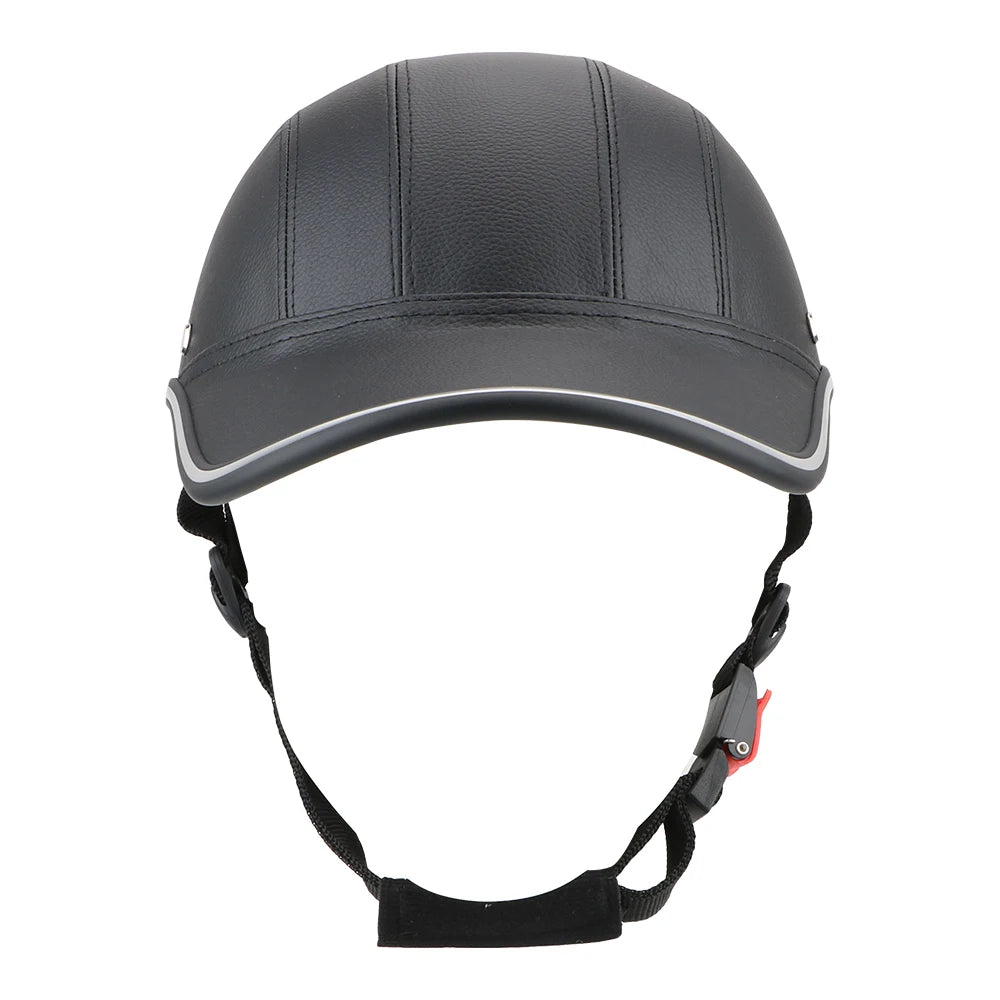 For Cafe Racer Chopper Scooter Half Face Vintage Summer Cap Safety Hard Hat Motorcycle Half Helmet Baseball Cap Style