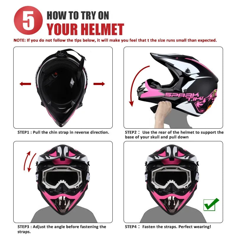 Motocross Kask Cross Downhill Soporte Casco Off Road Helmet Racing Classic Motorcycle Original Enduro Adult Female Men Helmets 