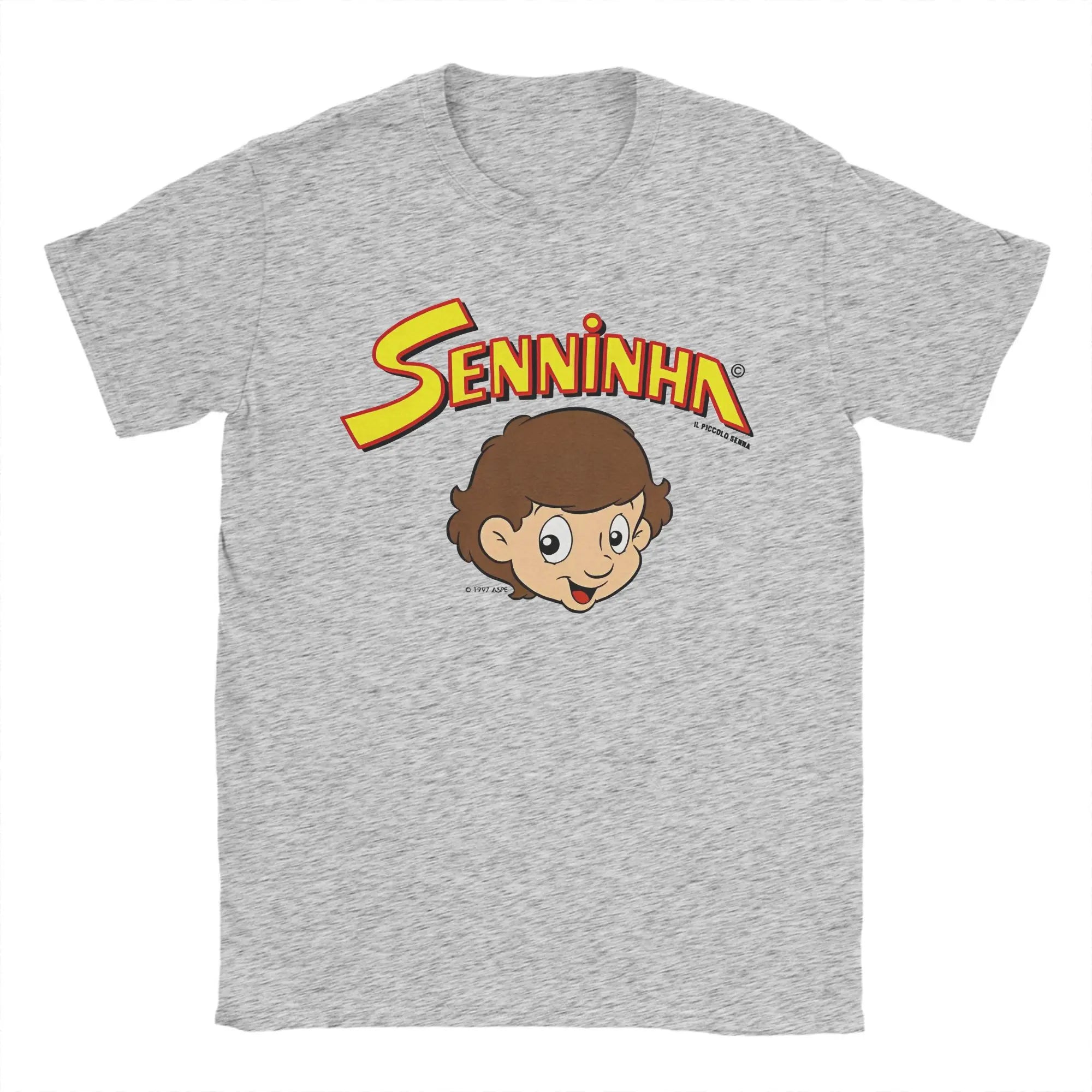 Senninha 1997 Ayrton Senna Tee Shirt Short Sleeve Round Neck Tops Kid Adult Men's Tshirt Parent child children's Cotton T shirt