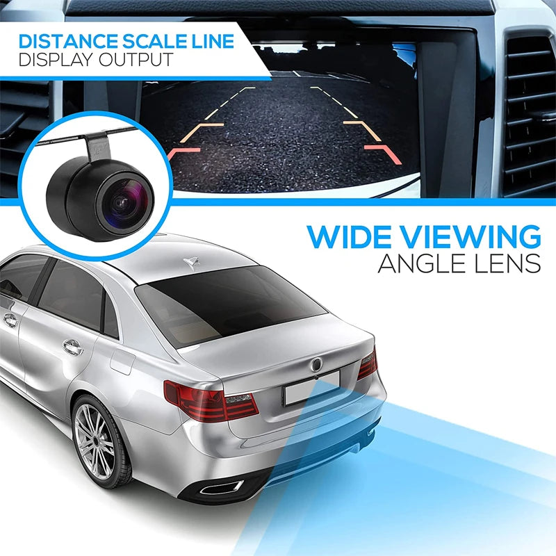 Car Universal Rear View Camera 170° Wide Angle Reverse Parking IP68 Waterproof CCD LED Auto Backup Monitor HD Night Vision Image