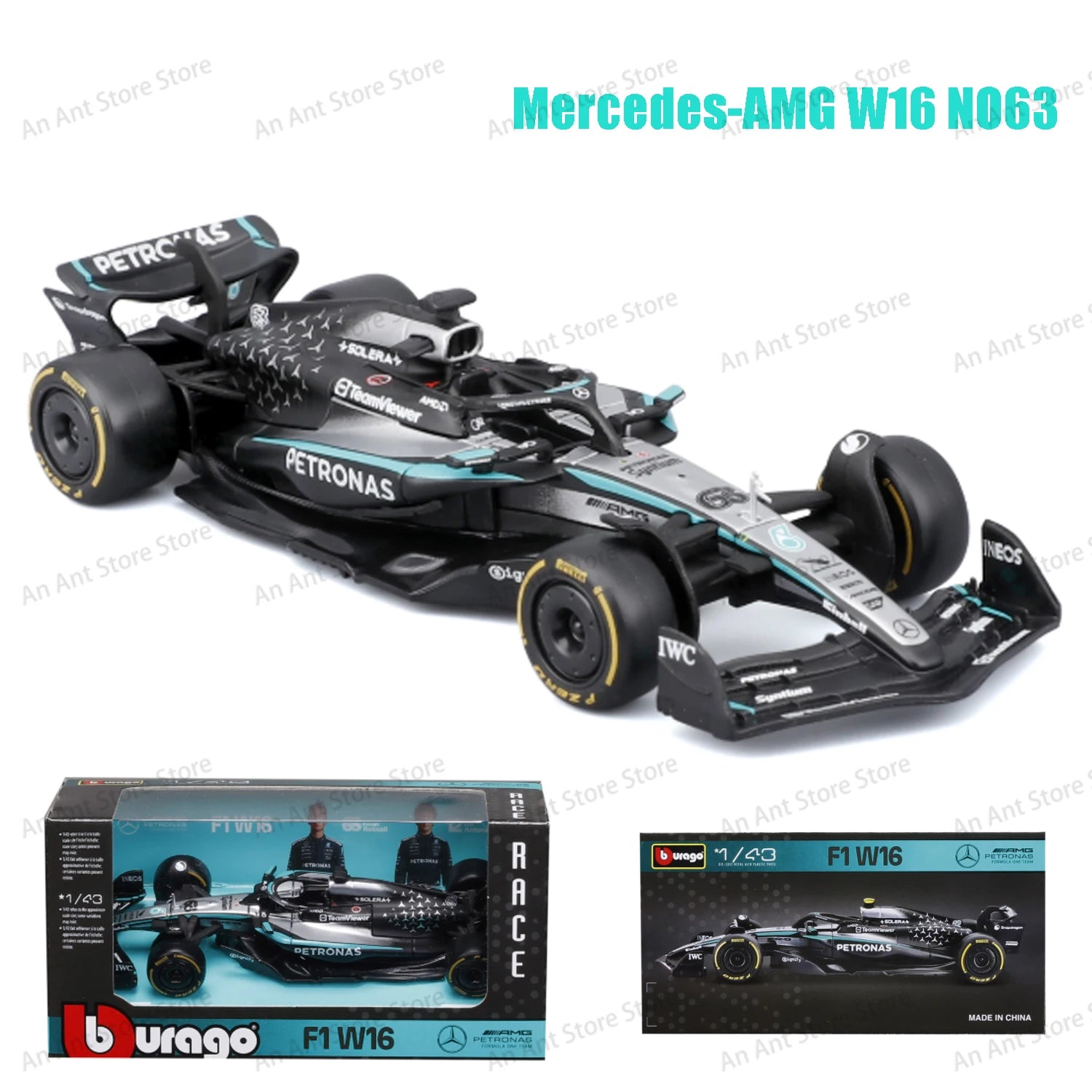 Bburago 1:43 McLaren Mcl38 #4  F1 Formula Alpine A525 Model Car Ferrari SF25 2025 Mercedes W16 Red Bull RB21 AMR25 Christmas gif