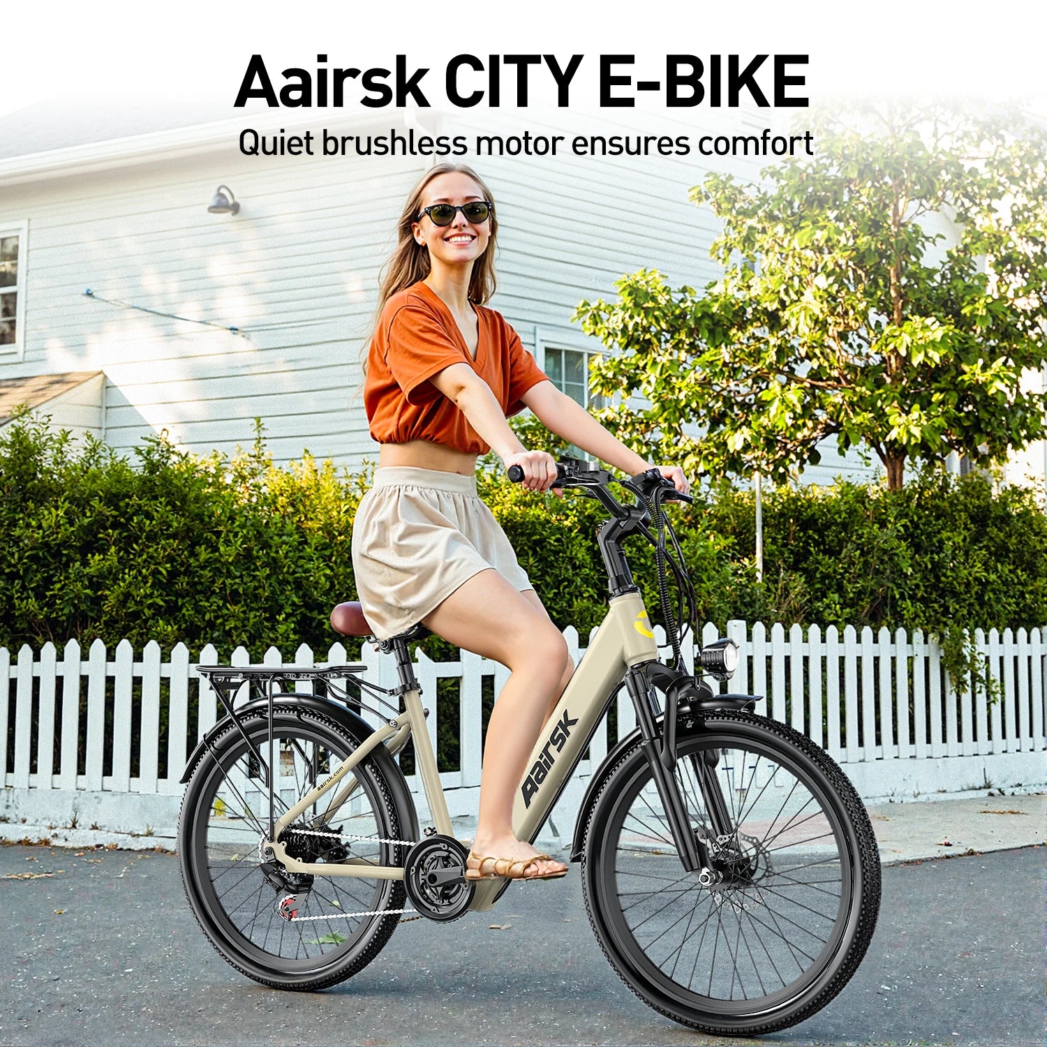 Aairsk SU7  Adult Electric Bicycle 250W Motor E-bike 36V13Ah Battery Electric Bike 24 Inch Tire NFC city ebike