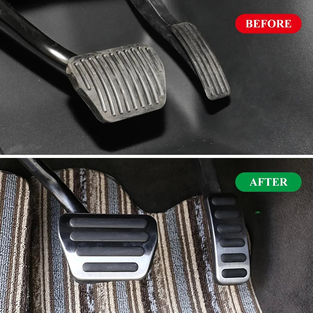 Foot Rest Pedal for Range Rover Sport 2013-2021, Discovery 5 2017-2021 Accelerator Foot Pedal Fuel Gas Brake Pedal Pads Cover