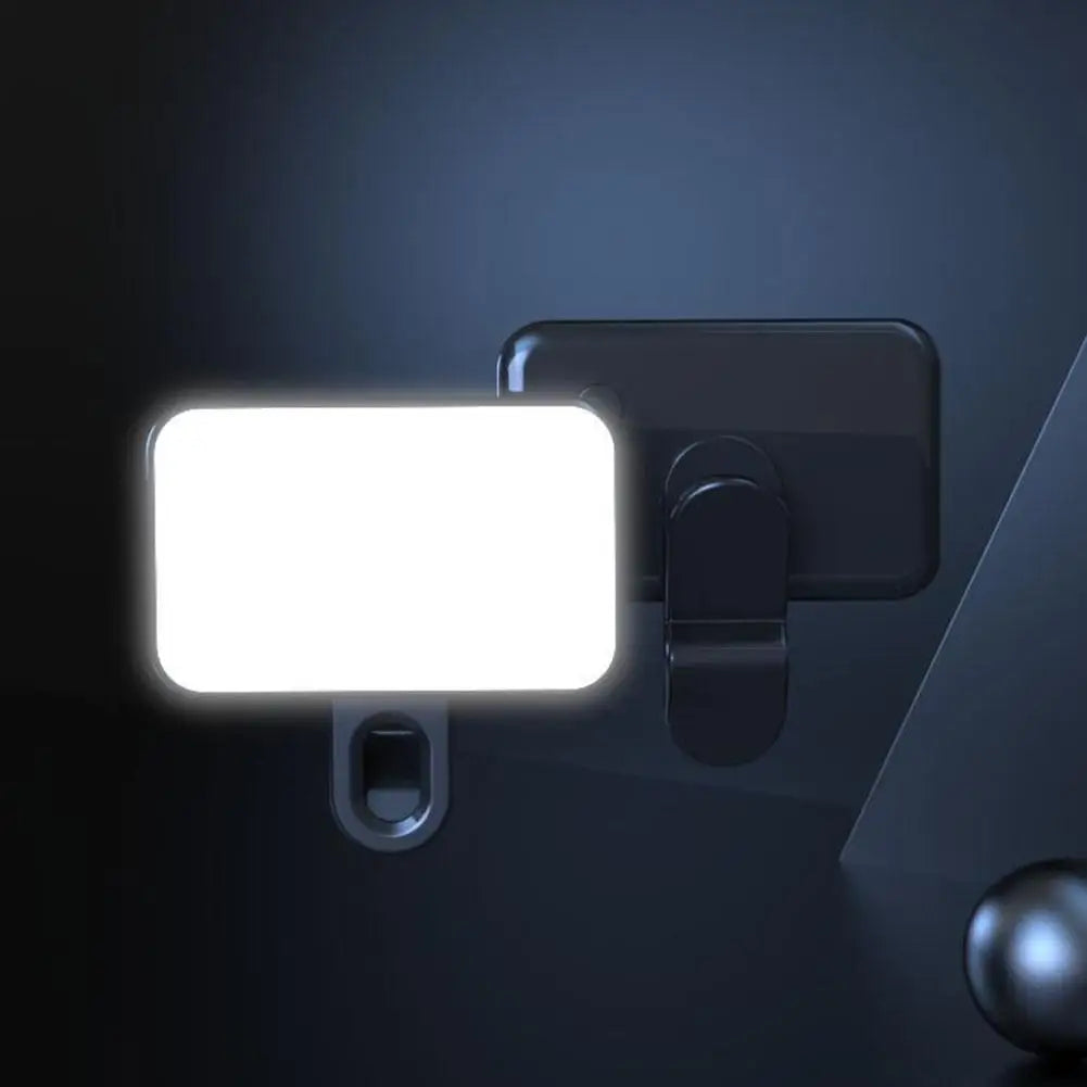 Portable Mini LED Selfie Fill Light 3 Modes Adjustable Brightness Rechargeable Lamp For Mobile Phone Computer Live Video Light