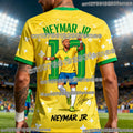 Neymar Special Edition Football Jersey Men Women Kids Commemorative Soccer Shirt Quick Dry Breathable Outdoor Sports Top