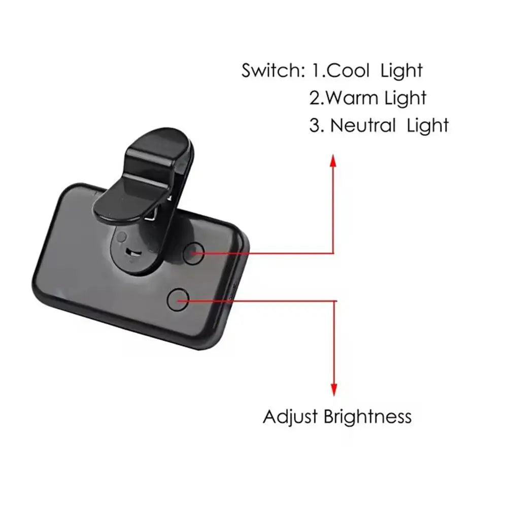 Portable Mini LED Selfie Fill Light 3 Modes Adjustable Brightness Rechargeable Lamp For Mobile Phone Computer Live Video Light