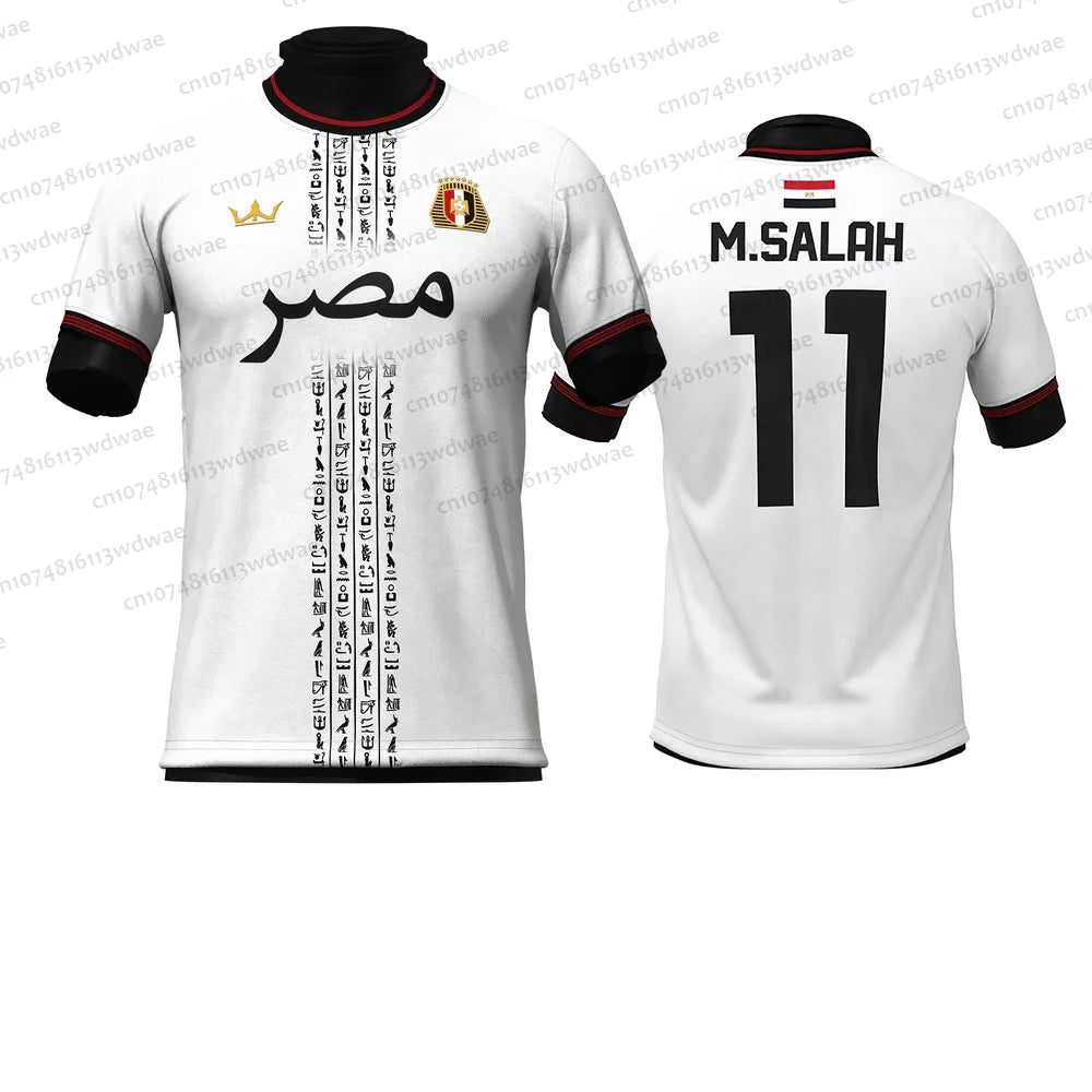 25-26 New Egypt Football Men Football Jersey Egypt Quick Drying Mohamed Salah 11 Jersey Kit Men Egypt Football KID Jersey Kits