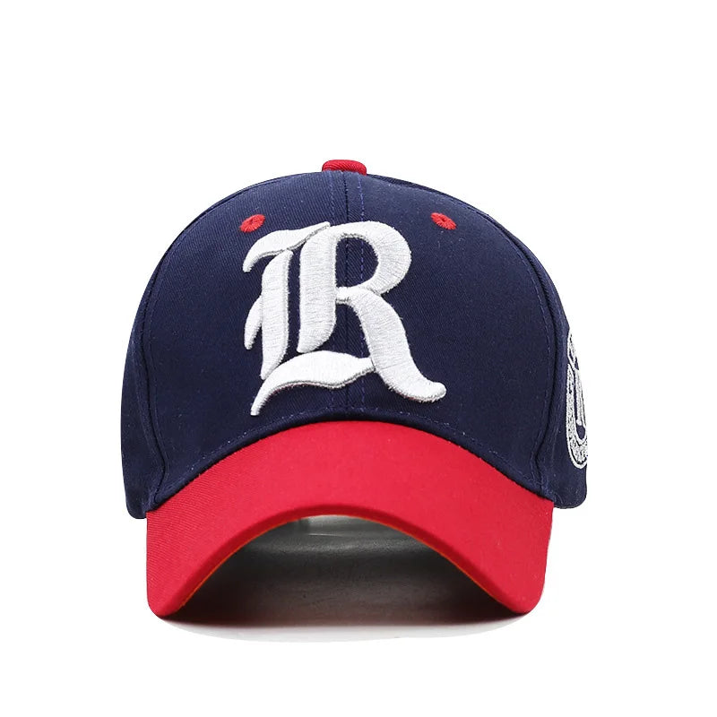 1PC Summer fishing baseball cap for men and women, embroidered letter embroidered sun protection cap