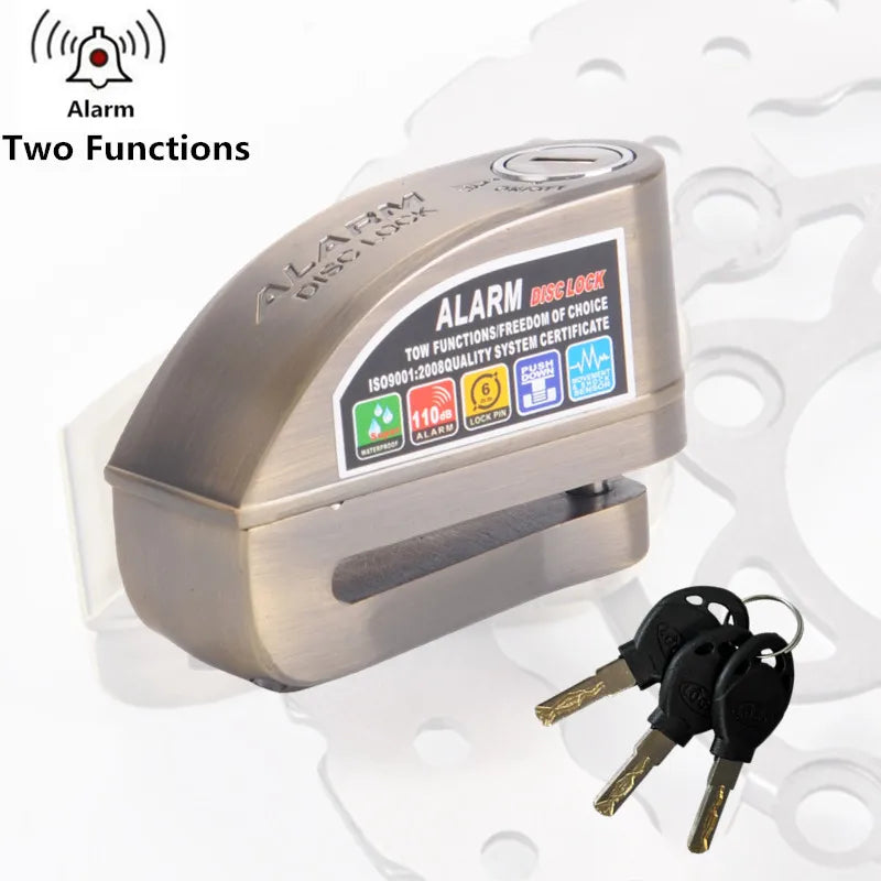 Falante Motorcycle Disc Brake Alarm Lock difunctional Bicycle Motor Bicycle Scooter Anti-theft Wheel Disc Brake Lock waterproof