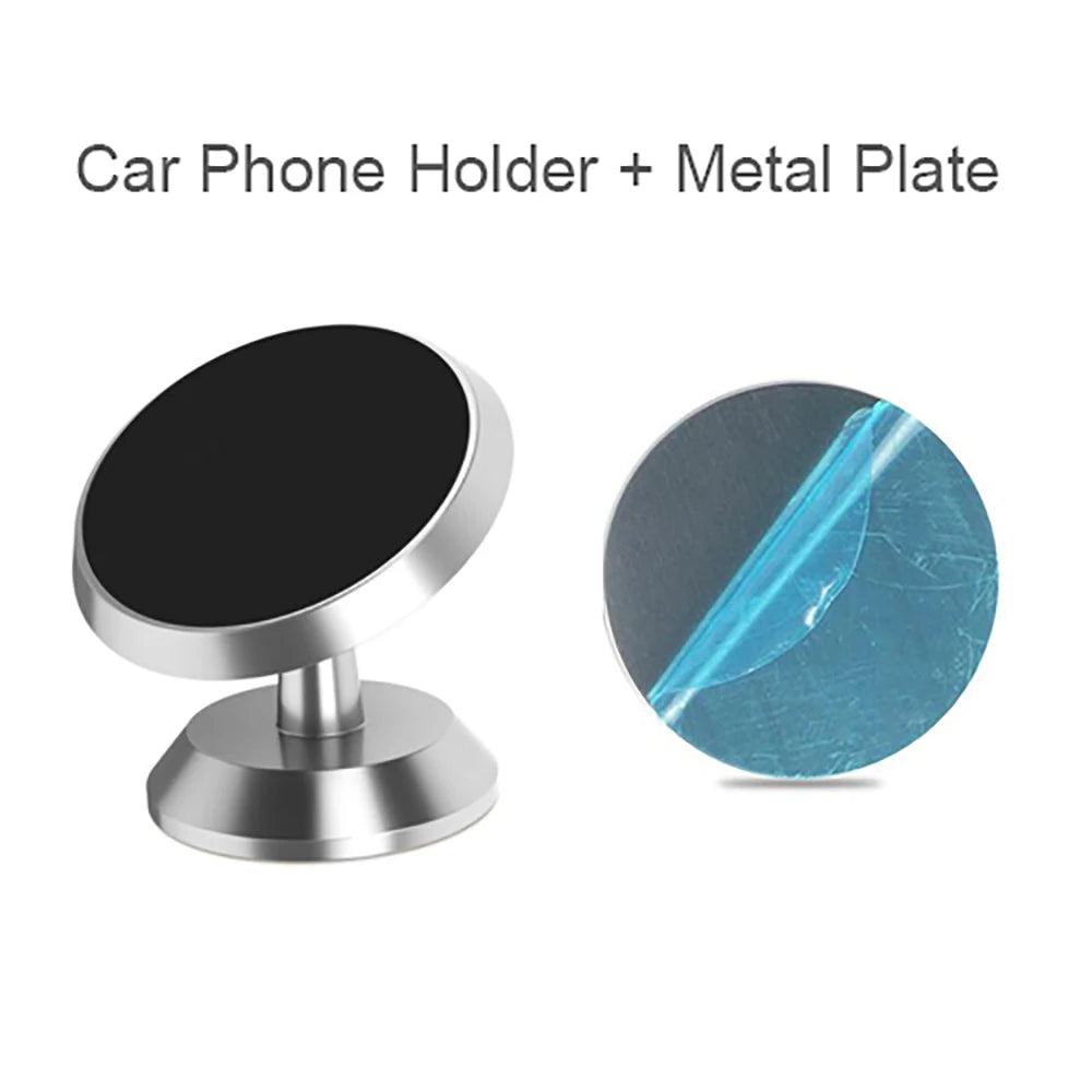360° Adjustable Magnetic Phone Dashboard Wall Mounted Car Magnet Sticker Stable Support Holder for iPhone Xiaomi Huawei Samsung