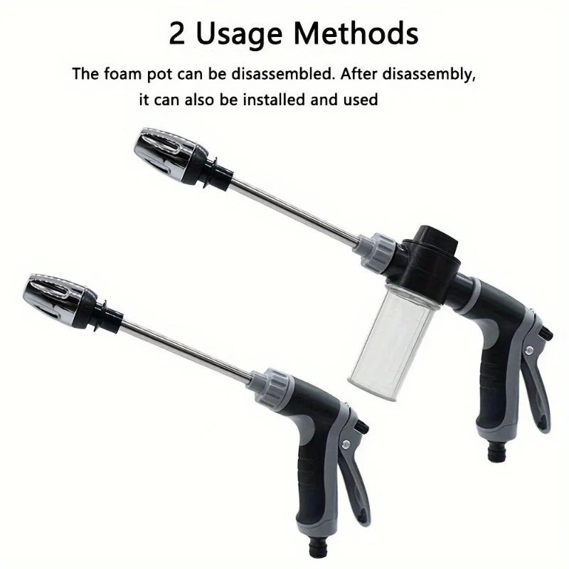 Portable Power Washer 2x Stronger High Pressure Water Gun for Car Washing Watering Plants Durable Plastic Ergonomic No Battery