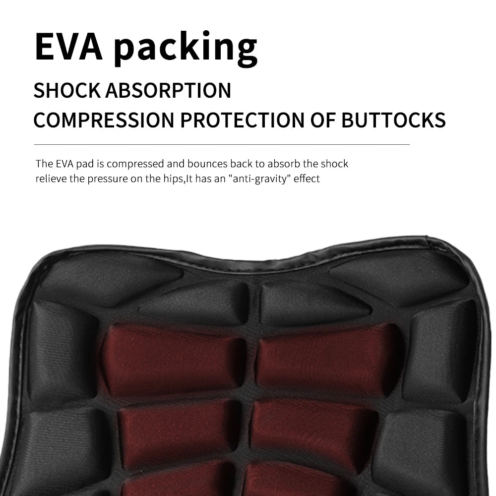 set Motorcycle Fit for Seat Pad 3D Comfort Gel Cushion Fit for Seat Breathable Motor Universal Shock Absorbing Fit for Seat Cove
