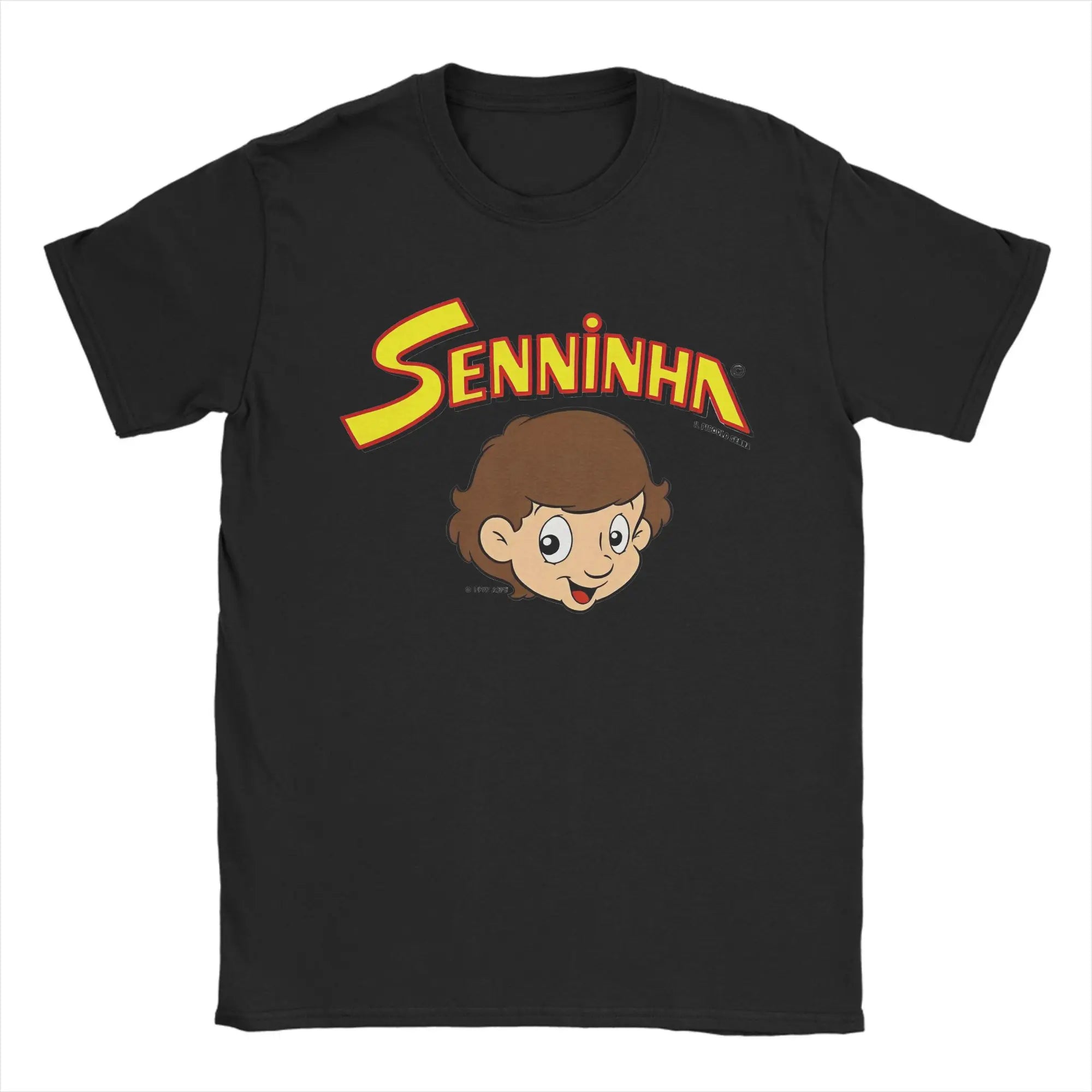 Senninha 1997 Ayrton Senna Tee Shirt Short Sleeve Round Neck Tops Kid Adult Men's Tshirt Parent child children's Cotton T shirt