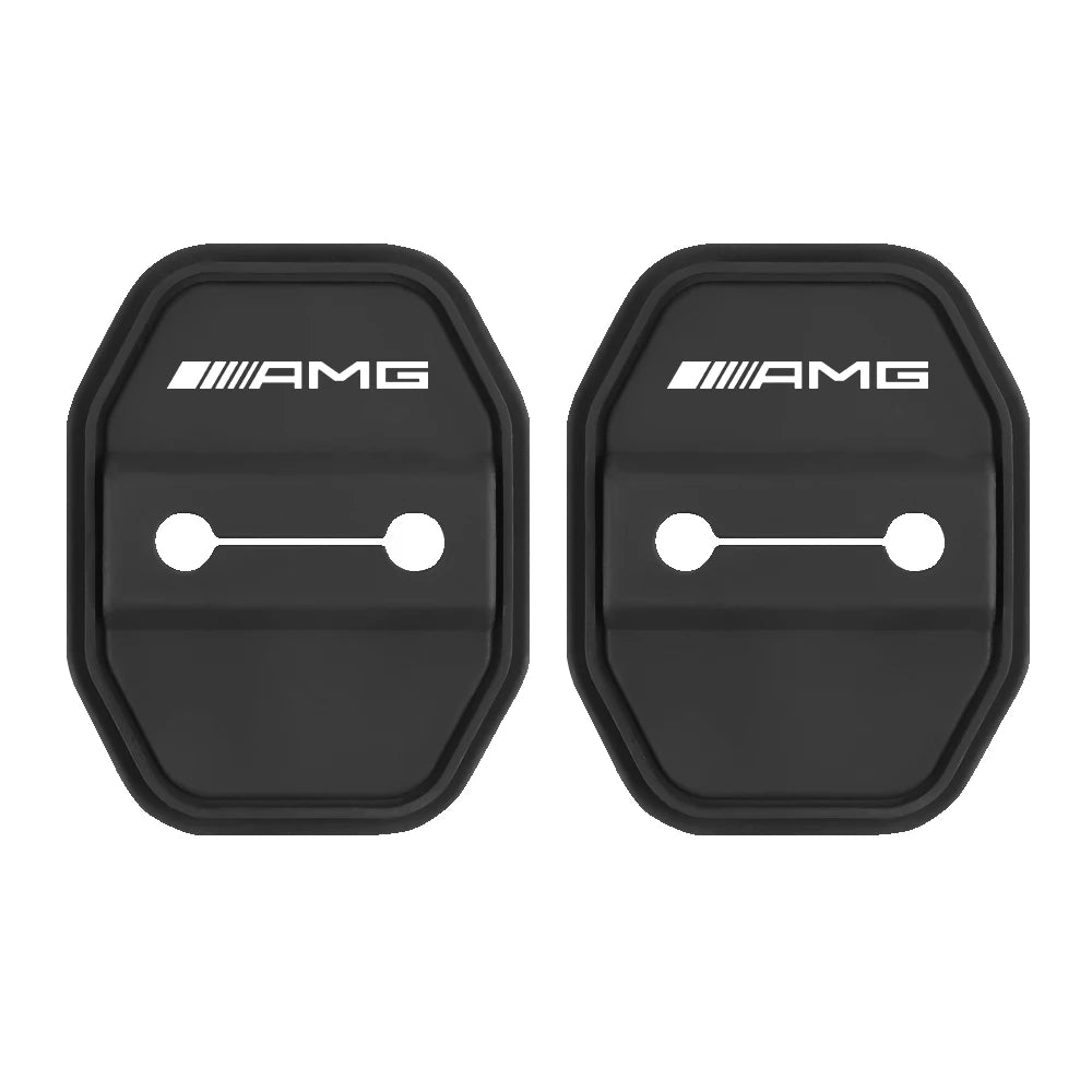 2/4pcs Silicone Car Door Lock Buckle Protector Cover For Mercedes Benz A B C E M R G S Class Exclusive AMG W108 W124 W126 W140