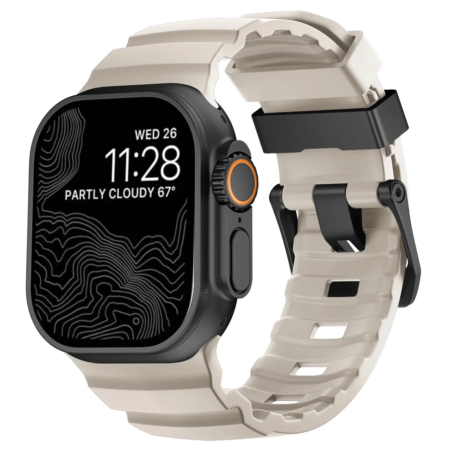 Trail Silicone Band for Apple Watch Ultra 3 2 49mm Strap 46mm 45mm 44mm Sport Bracelet for iWatch Series 11 10 Ultra 9 8 7 6 SE3