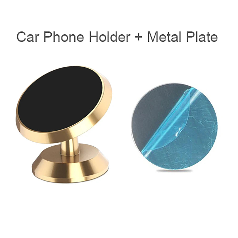 360° Adjustable Magnetic Phone Dashboard Wall Mounted Car Magnet Sticker Stable Support Holder for iPhone Xiaomi Huawei Samsung