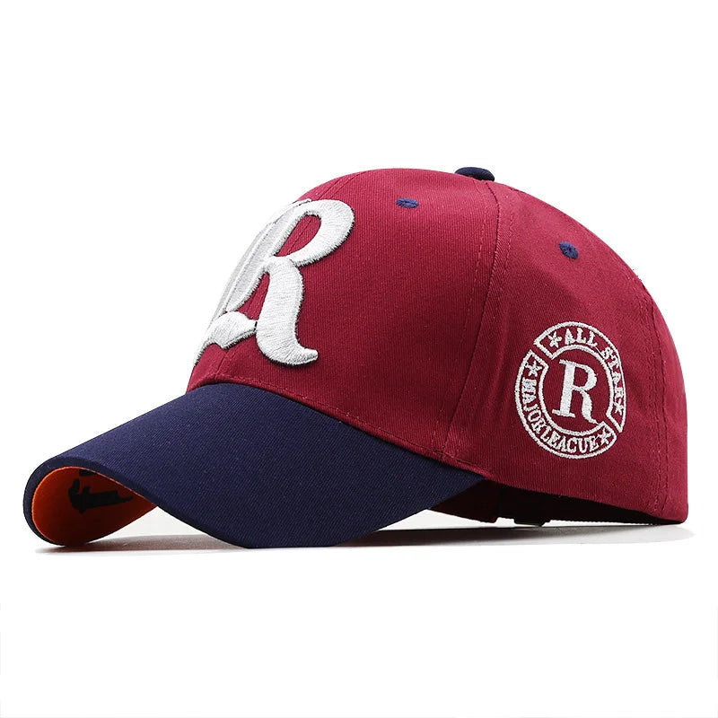 1PC Summer fishing baseball cap for men and women, embroidered letter embroidered sun protection cap
