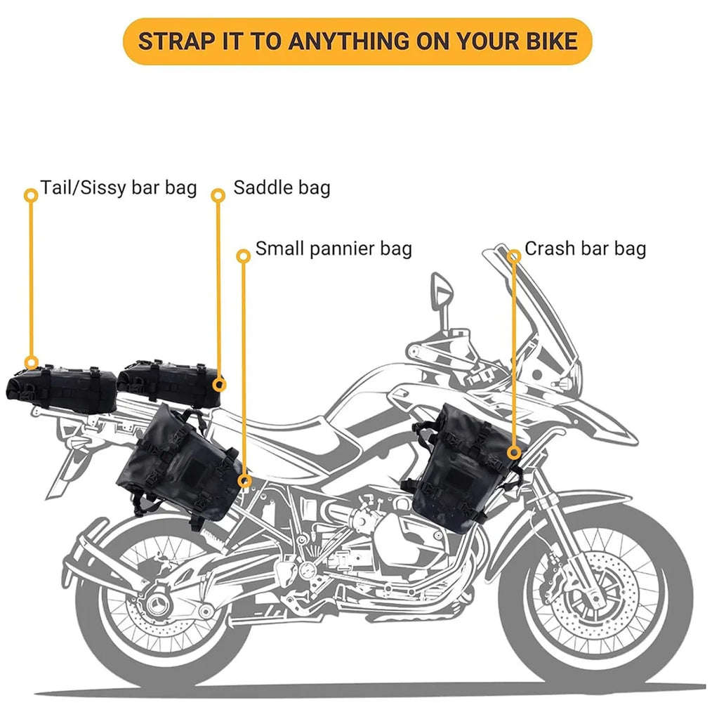 8L/10L Motorcycle Bumpers Bag Waterproof Frame Crash Bar Bag For Honda CRF1100L Africa Twin CRF 1100 L Adventure Sports CRF1000L