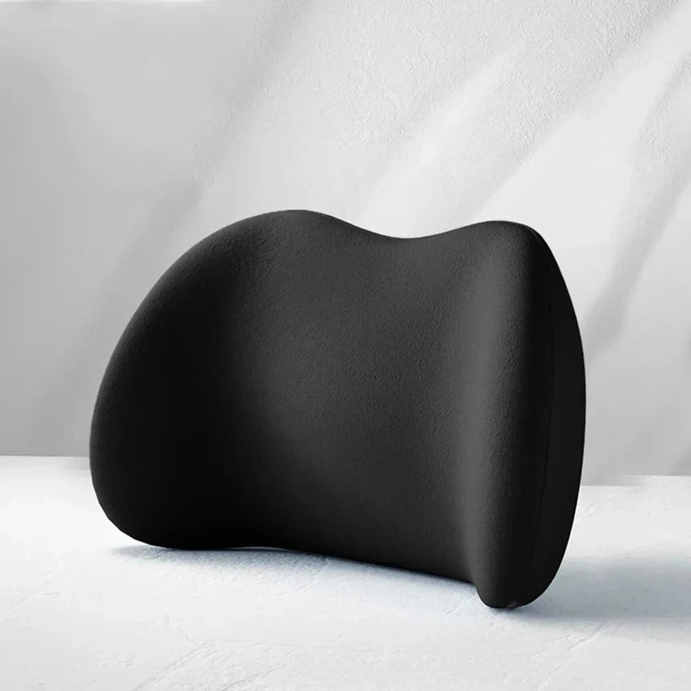 Car Headrest Lumbar Support Memory Foam Vertebral Lumbar Support Car Neck Pillow Back Cushion Office Car Interior Accessories
