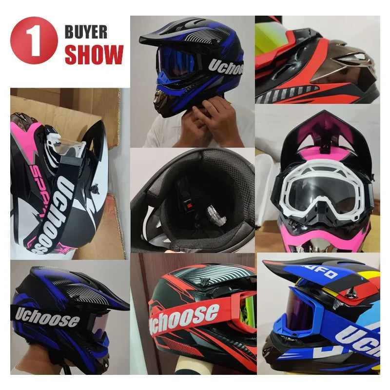 Motocross Kask Cross Downhill Soporte Casco Off Road Helmet Racing Classic Motorcycle Original Enduro Adult Female Men Helmets 