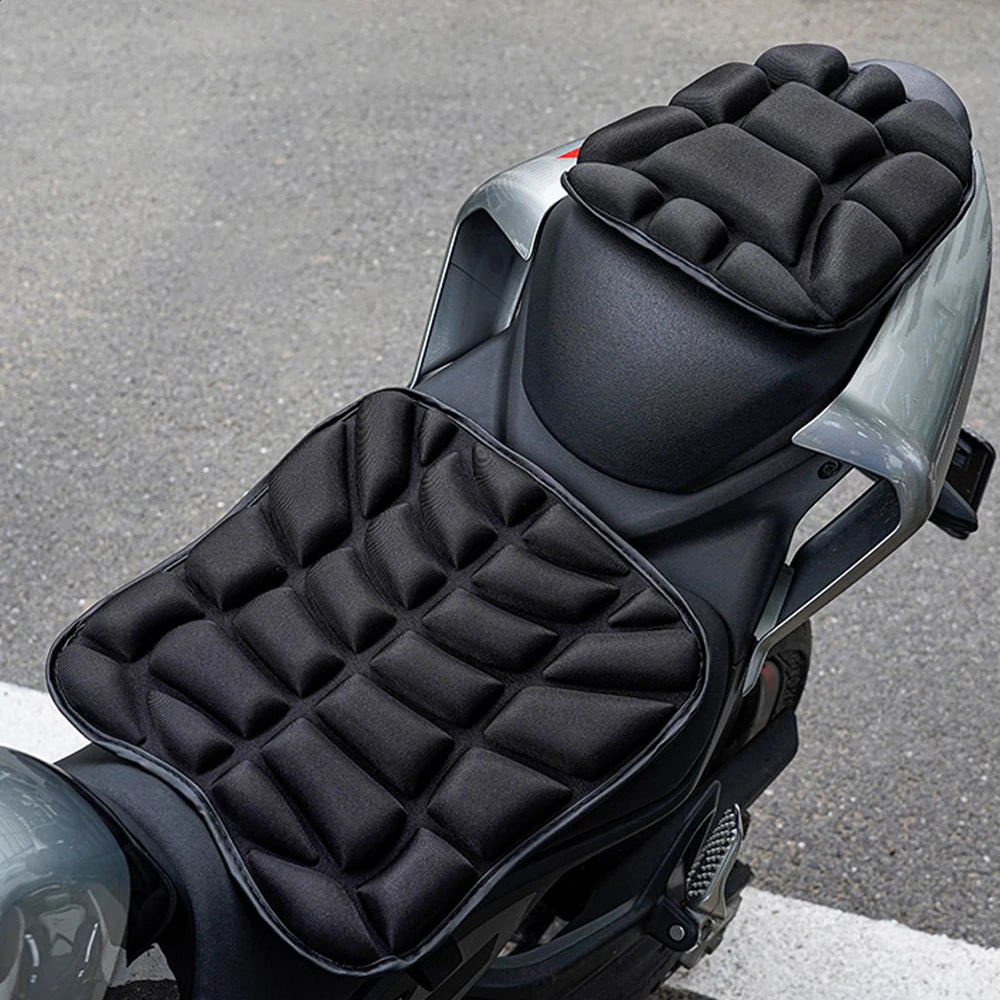 set Motorcycle Fit for Seat Pad 3D Comfort Gel Cushion Fit for Seat Breathable Motor Universal Shock Absorbing Fit for Seat Cove