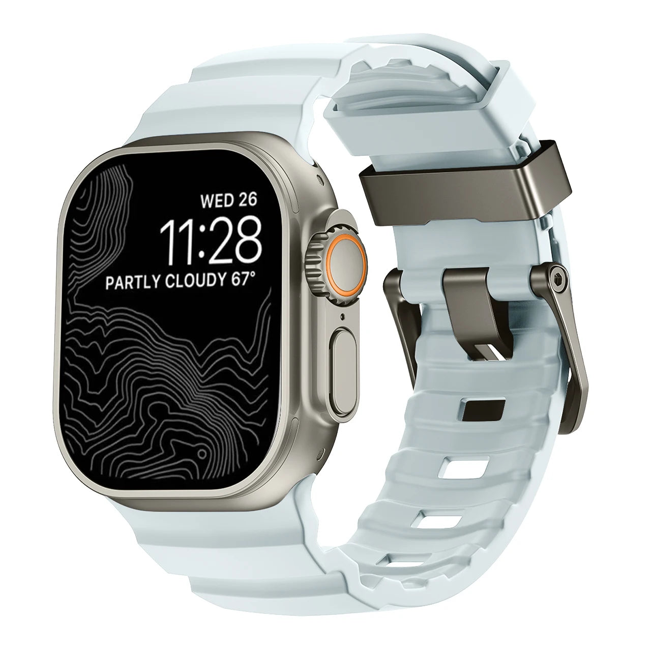 Trail Silicone Band for Apple Watch Ultra 3 2 49mm Strap 46mm 45mm 44mm Sport Bracelet for iWatch Series 11 10 Ultra 9 8 7 6 SE3