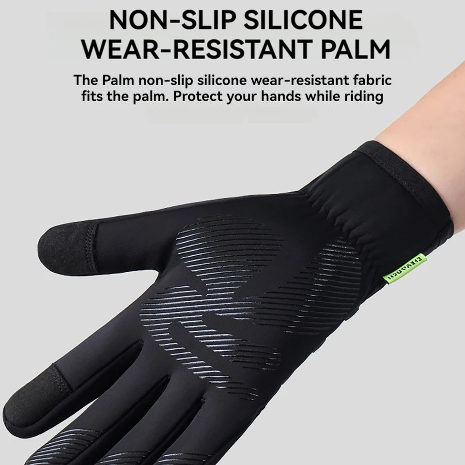 GTUBIKE Winter Warm Gloves for Men Women Extended Thickened Windproof and Waterproof Sports Touchscreen Skiing Cycling Gloves