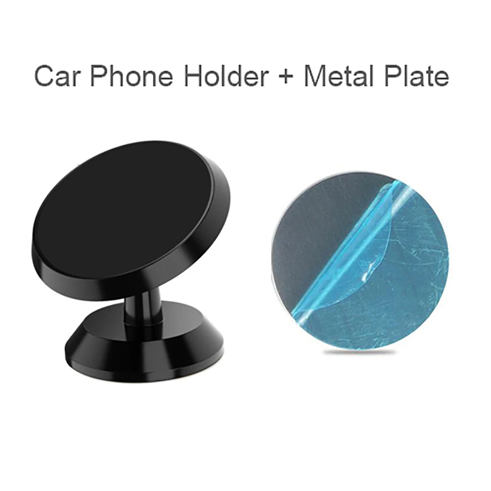 360° Adjustable Magnetic Phone Dashboard Wall Mounted Car Magnet Sticker Stable Support Holder for iPhone Xiaomi Huawei Samsung