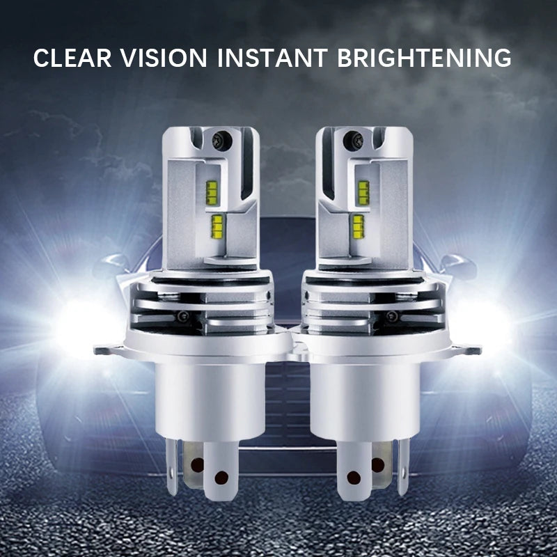 1Pcs H4 LED Motorcycle Headlight Bulb CSP for Car Motorcycle H4 9003 HB2 LED Hi/Lo High and Low Beam Motorbike Headlamp 12V 24V