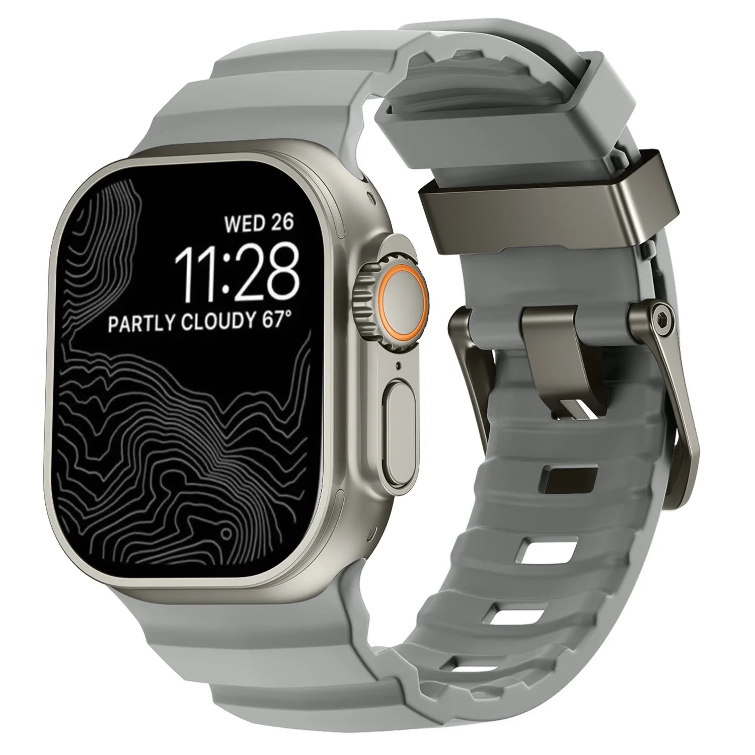 Trail Silicone Band for Apple Watch Ultra 3 2 49mm Strap 46mm 45mm 44mm Sport Bracelet for iWatch Series 11 10 Ultra 9 8 7 6 SE3