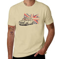 Classic Mini Cooper Austin with Great Britain Flag T-Shirt Plain Summer Clothes Sweat Men Clothing Casual Short Sleeve T Shirts
