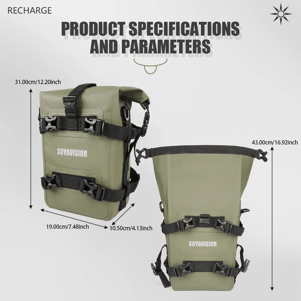 8L/10L Motorcycle Bumpers Bag Waterproof Frame Crash Bar Bag For Honda CRF1100L Africa Twin CRF 1100 L Adventure Sports CRF1000L