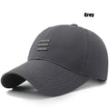 4 Colors New Fashion Soft Top Baseball Cap Outdoor Sport Casual Cotton Snapback Hats For Men and Women Three Bars Dad Hat Design
