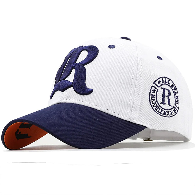 1PC Summer fishing baseball cap for men and women, embroidered letter embroidered sun protection cap