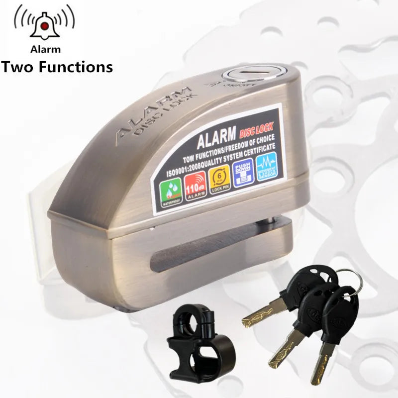 Falante Motorcycle Disc Brake Alarm Lock difunctional Bicycle Motor Bicycle Scooter Anti-theft Wheel Disc Brake Lock waterproof