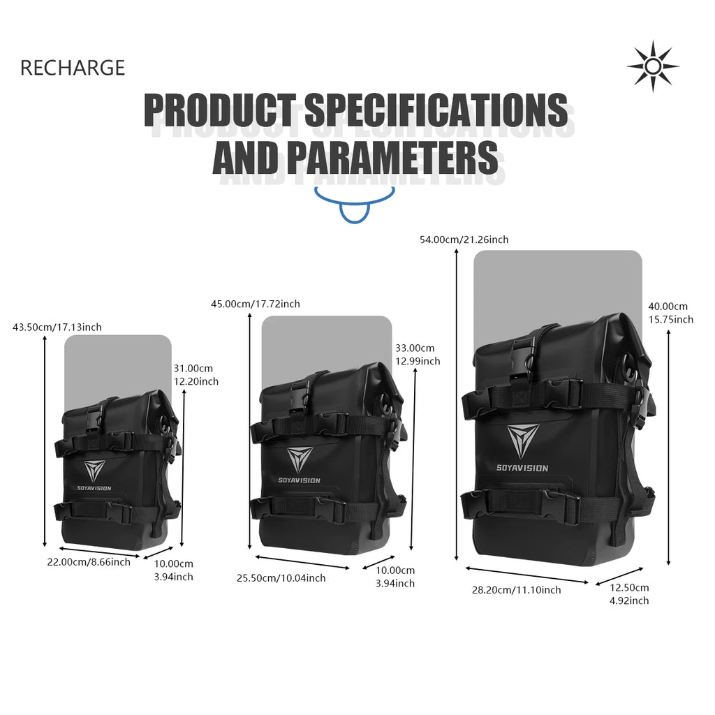 8L/10L Motorcycle Bumpers Bag Waterproof Frame Crash Bar Bag For Honda CRF1100L Africa Twin CRF 1100 L Adventure Sports CRF1000L