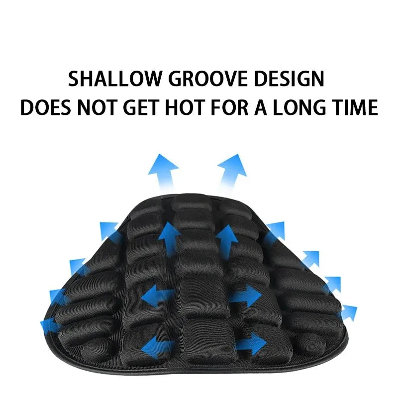 SEAMETAL Motorcycle Seat Cushion Black Foam Soft Comfortable Breathable Seat Covers Mats Motorcycles Electric Bike Accessories
