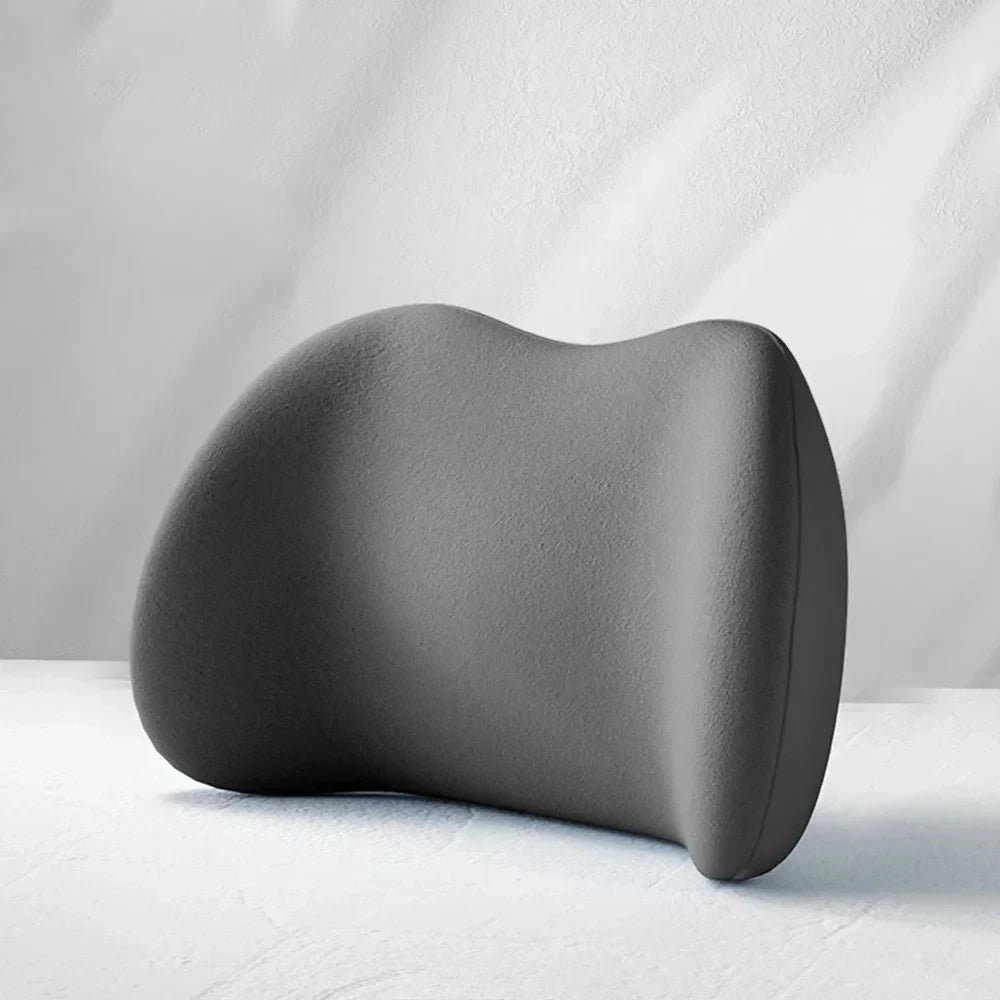 Car Headrest Lumbar Support Memory Foam Vertebral Lumbar Support Car Neck Pillow Back Cushion Office Car Interior Accessories