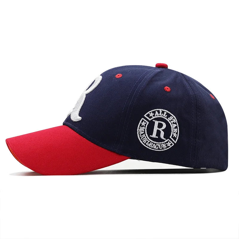 1PC Summer fishing baseball cap for men and women, embroidered letter embroidered sun protection cap