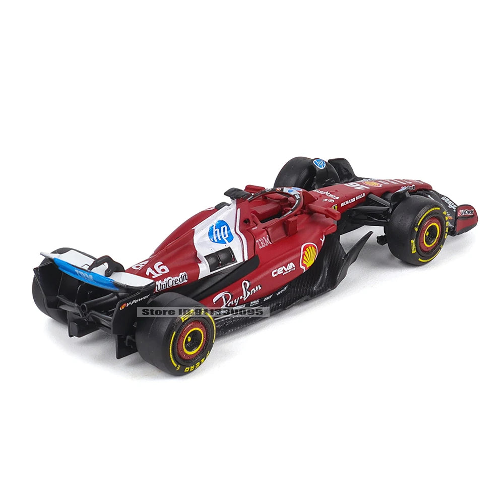 Bburago 1:64 2025 F1 Scuderia Ferrari HP SF25 #16 Leclerc #44 Hamilton Alloy Car Die Cast Model Toy Collectible