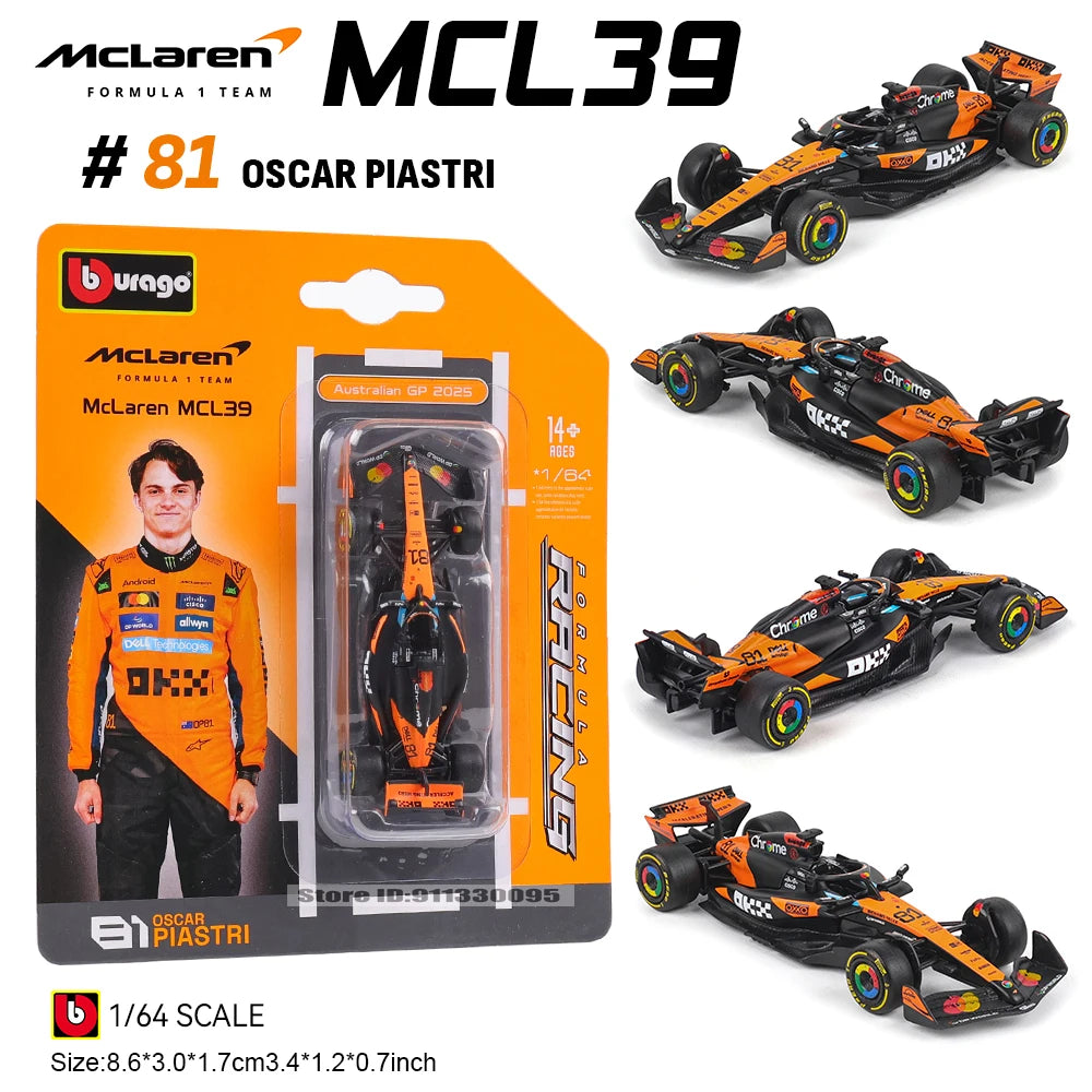 Bburago 1:64 2025 F1 Scuderia Ferrari HP SF25 #16 Leclerc #44 Hamilton Alloy Car Die Cast Model Toy Collectible