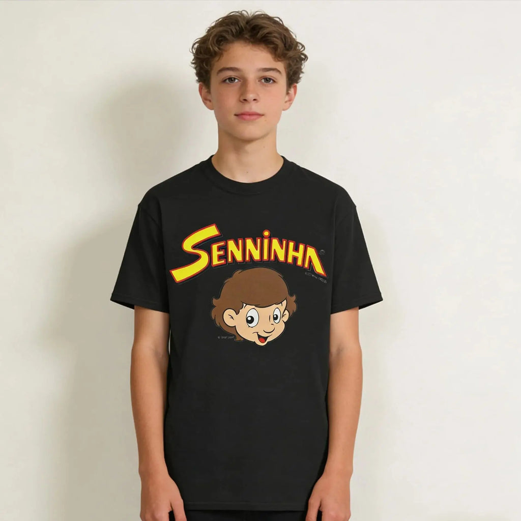Senninha 1997 Ayrton Senna Tee Shirt Short Sleeve Round Neck Tops Kid Adult Men's Tshirt Parent child children's Cotton T shirt