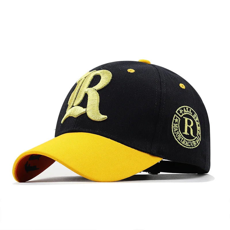 1PC Summer fishing baseball cap for men and women, embroidered letter embroidered sun protection cap