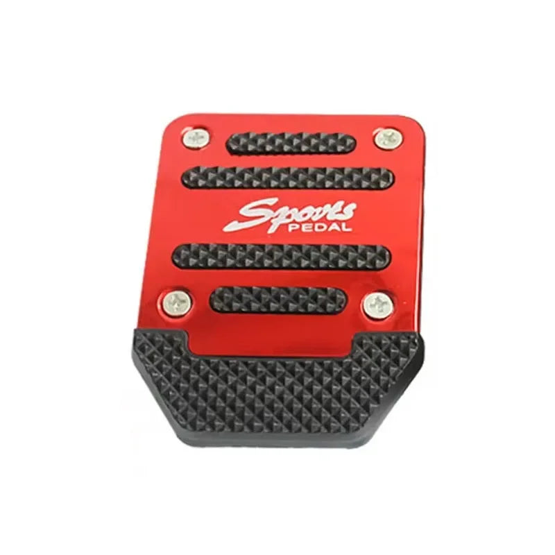 New 3Pcs/set Universal Non-Slip Aluminum Manual Transmission Car Pedal Cover Set Kit Pedali Red/Blue/Silver Car Accessories
