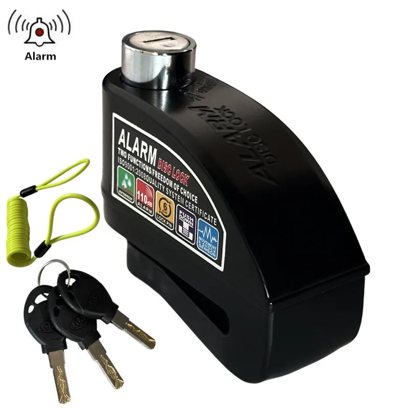Falante Motorcycle Disc Brake Alarm Lock difunctional Bicycle Motor Bicycle Scooter Anti-theft Wheel Disc Brake Lock waterproof